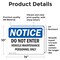 Signmission Do Not Enter Vehicle Maintenance Personnel Only OSHA Notice Sign, Vinyl Decal, 14in W x 10in L, 2PK OS-2PACK-NS-D-1014-L-11238 - alternate 6